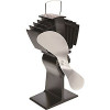 812AMKBX Black Fan Eco Stove with Nickel Blade