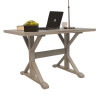 Carolina Chair Delano Trestle Desk Weathered Gray