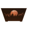 Forest & Moon Fire Basket, Rust
