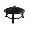 30 in. Four Seasons Courtyard Wood Burning Fire Pit Black