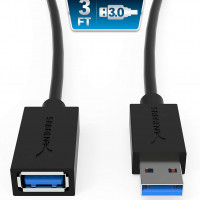 Sabrent CB-3030 3FT USB 3.0 EXTENSION CABLE BLACK 22 AWG