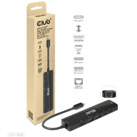 Club 3d CSV-1596 USB-C 6 IN 1 HUB HDMI 8K30HZ 4K120HZ 2XUSB-A RJ45 2XUSB-C 100W