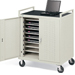 Bretford Notebook Storage Cart-18 Non-UL Listed-LAP18ERBBA-GM Ships Fully Assembled