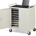Bretford Notebook Storage Cart-18 Non-UL Listed-LAP18E-GM Ships Ready to Assemble