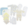 Bambini LS-0106 Newborn Baby Boys Layette Set, White Blue - Newborn
