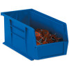 16 .50 in. x 18 in. x 11 in. Blue Plastic Stack & Hang Bin Boxes- 3