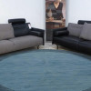 8 x 8 ft. Solid Blue Hand Tufted Wool Round Area Rug