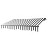 10 x 8 ft. Motorized Retractable Home Patio Canopy Awning, Grey & White