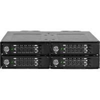 Icy Dock MB720MK-B V3 TOUGHARMOR MB720MK-B V3 4 BAY M.2 NVME SSD PCIE 4.0 MOBILE