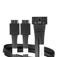 Icy Dock MB302L-B ICY DOCK MCIO 8I SFF-TA-1016 TO 2X OCULINK 4I SFF-8611 CABLE - 0