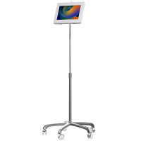 CTA PAD-PARAHFS MOBILE FLOOR STAND W/ BASE AND UNIVERSAL SECURITY ENCLOSURE WHITE