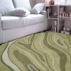 8 x 8 ft. Hand Tufted Wool Contemporary Round Area Rug Green