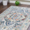 3 ft. 11 in. x 5 ft. 10 in. Machine Woven Crossweave Polyester Oriental Rectangle Area Rug Multi Color