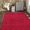 5 x 8 ft. Hand Knotted Gabbeh Silk Solid Rectangle Area Rug Red