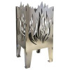 Solid Steel Wood Burning Fire Pit - Flame