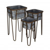 Cheungs Metal Bin with Removable Stand - Set of 3