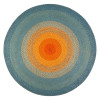 Anji Mountain 6 ft. Olwyn Braided Round Area Rug - Blue Orange & Red