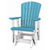 American Furniture Classics 42 x 27 x 33 in. OS Home & Office Fan Back Glider, Aruba Blue & White