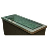 OutdoorGreatroom Grey Glass Fire Pit Burner Cover 12 x 42 in.
