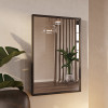 Aspire Home Accents Bali Modern Rectangle Wall Mirror Gray - 36 in.
