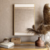 Aspire Home Accents Lina Modern Wall Mirror Gold with Marble