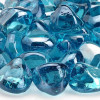 American Fireglass Powder Blue Luster Zircon Fire Glass - 10 lbs