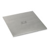 American Fireglass 30 in. Stainless Steel Cover for Square Drop-In Fire Pit Pan