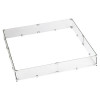 American Fireglass 36 in. Tempered Glass Flame Guard for Square Drop-In Fire Pit Pan