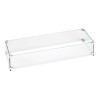 American Fireglass 30 x 6 in. Tempered Glass Flame Guard for Linear Drop-In Fire Pit Pan