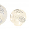 LED Frosted Silver Pinecone Orb (Set of 3)