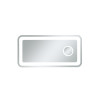 Elegant Decor 20 x 40 in. Lux Hardwired LED Mirror with Magnifier & Color Changing Temperature 3000K-4200K-6400K