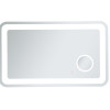 Elegant Decor 24 x 40 in. Lux Hardwired LED Mirror with Magnifier & Color Changing Temperature 3000K-4200K-6400K