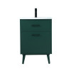 Elegant Lighting 24 in. Bathroom Vanity Green