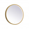 Elegant Decor 21 in. Pier 3000K, 4200K & 6400K LED Mirror with Adjustable Color Temperature in Brass