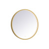 Elegant Decor 24 in. Pier 3000K, 4200K & 6400K LED Mirror with Adjustable Color Temperature in Brass