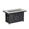 Living Accents 24 x 24 x 42 in. Steel Rectangle Propane Fire Table