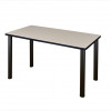 Regency 42 X 24 In. Kee Training Table - Maple & Black Post Legs