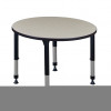 Regency Kee 42 in. Maple Round Height Adjustable Classroom Table