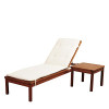 International Home Miami WASHBURN-KINGSIDE Amazonia Washburn 2 Piece Lounge Set with White Cushions