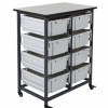 Luxor Double Row Mobile Large Bin Storage Unit