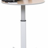 Luxor Pneumatic Adjustable Round Pedestal Table - 42 x 31.5 in.