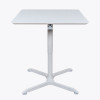 Luxor 32 in. Pneumatic Height Adjustable Square Cafe Table