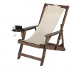 W Unlimited Romantic Collection Canvas Sling Chair with Cup and Wine Holder