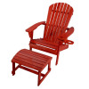W Unlimited 6 in. Earth Adirondack Chair with Phone & Cup Holder, Red