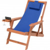 W Unlimited Romantic Collection Canvas Sling Chair with Cup and Wine Holder