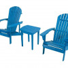 W Unlimited Earth Collection Adirondack Chair with Phone & Cup Holder, Sky Blue