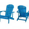 W Unlimited Earth Collection Adirondack Chair with Phone & Cup Holder, Sky Blue - Set of 2