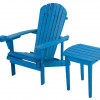W Unlimited Earth Collection Adirondack Chair with Phone & Cup Holder, Sky Blue