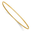 Finest Gold 1.5 mm 14K Yellow Gold Slip-on Bangle Bracelet
