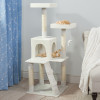 Petmaker 4 ft. Penthouse Sleep & Play Cat Tree - White